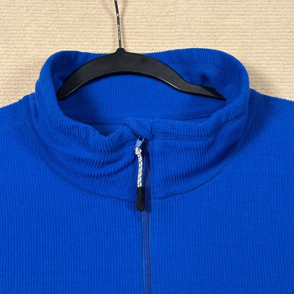 Magellan Outdoors 1/4 Zip Grid Fleece Pullover Mens 2XL Blue MagWarmth